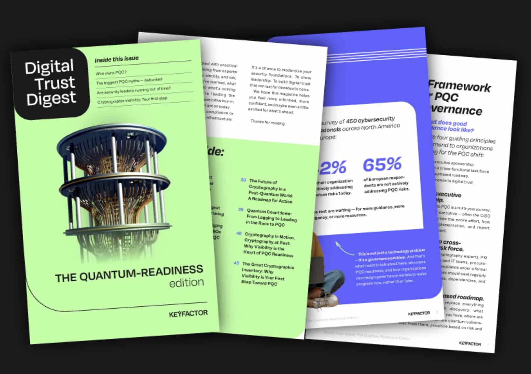 Beitragsbild zu Keyfactor-Report zeigt: mehr als die Hälfte aller Unternehmen immer noch nicht auf dem Weg zu quantenresistenten Systemen